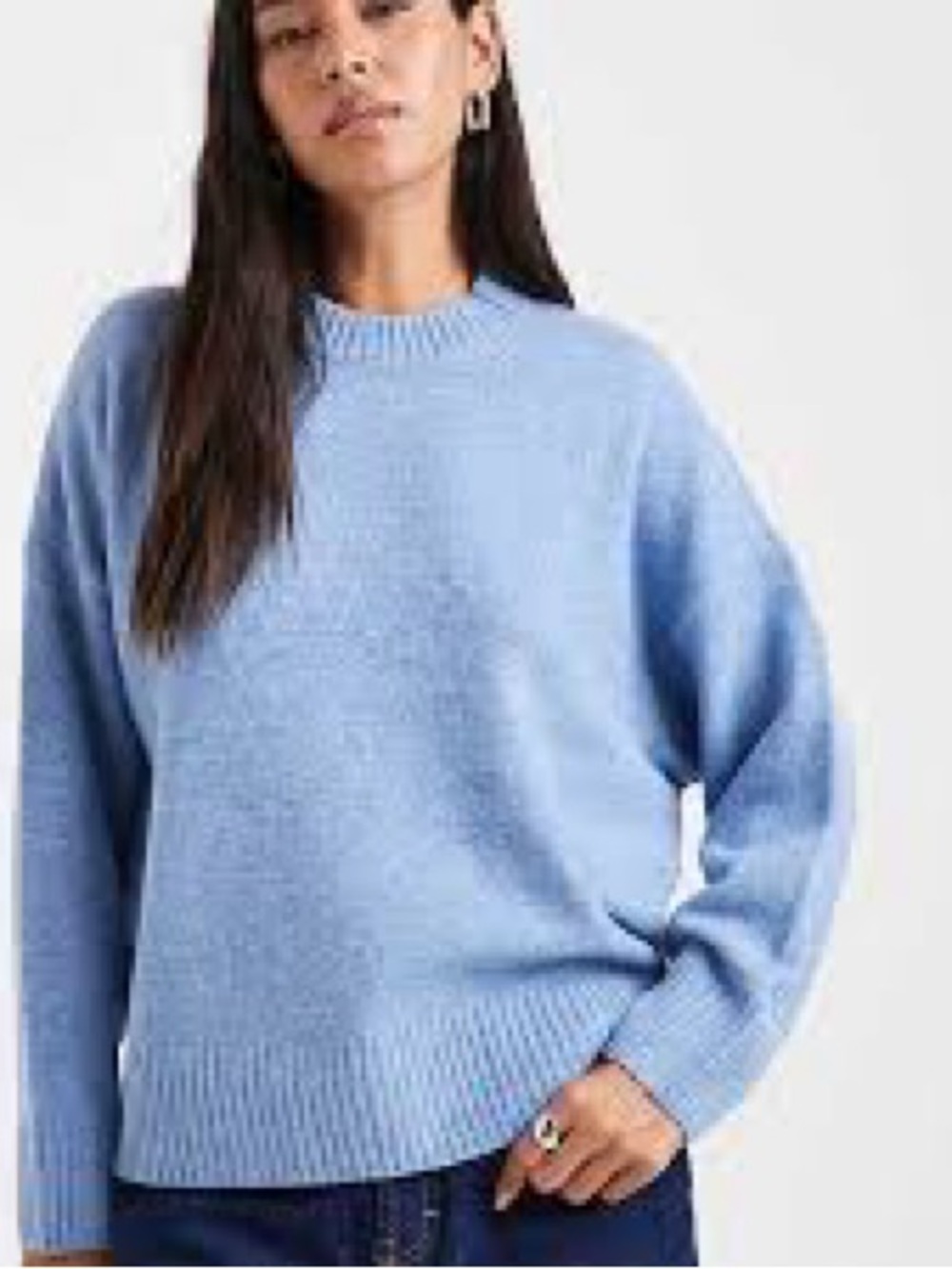 aerie Powder Blue Crewneck Sweater